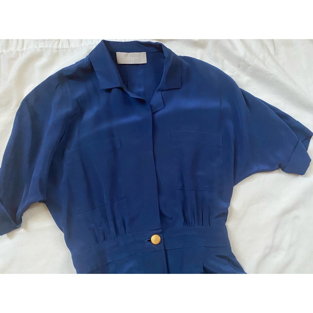 NWOT Jason Wu Blue Silk Romper
